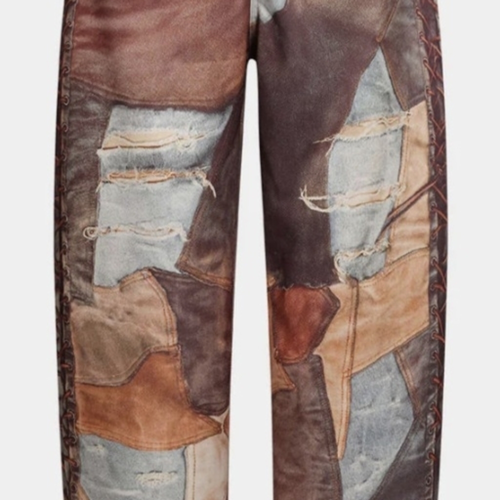 MICAS Patchwork Distressed Womens Jeans NWT